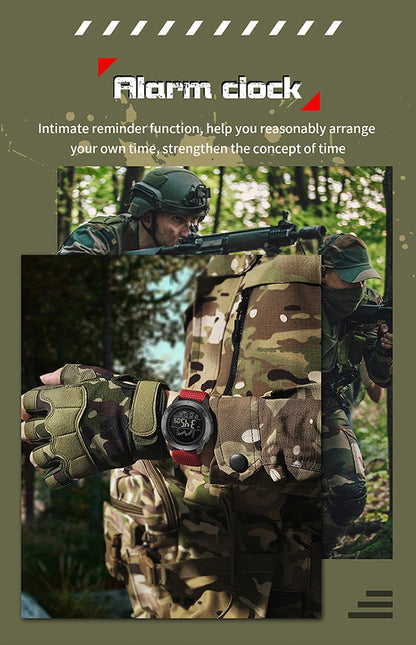 SANDA 2198 Single Monitor Male Student Electronic Watch Multifunctional Waterproof sports Student Electronic Watch 2025