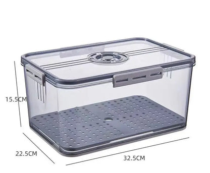 Bread Box for Kitchen Countertop Time Recording Fridge Organizers Storage with Lid for Homemade Toast Bagel Donut Cookies