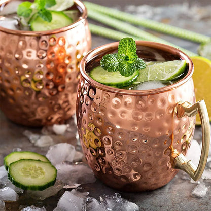 1-4PCS Mug Moscow Mule Stainless Steel Cup Beer Russia Moscow Mule Copper Mugs Bar Tools High Quality Party Bar Drinkware Tools