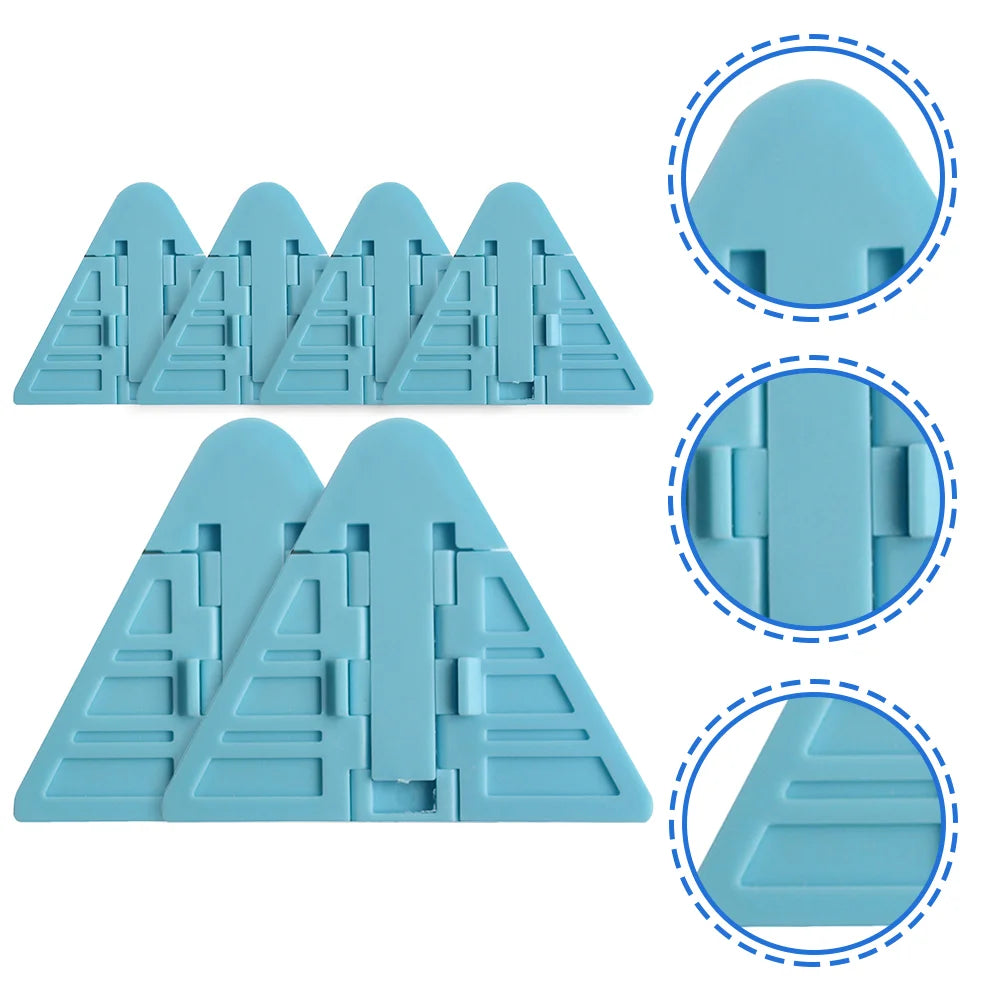 6 Pcs Hand Sliding Door Child Lock Baby Proof Security ABS Safety Lock No Screws Easy Install Closet Glass Wardrobe