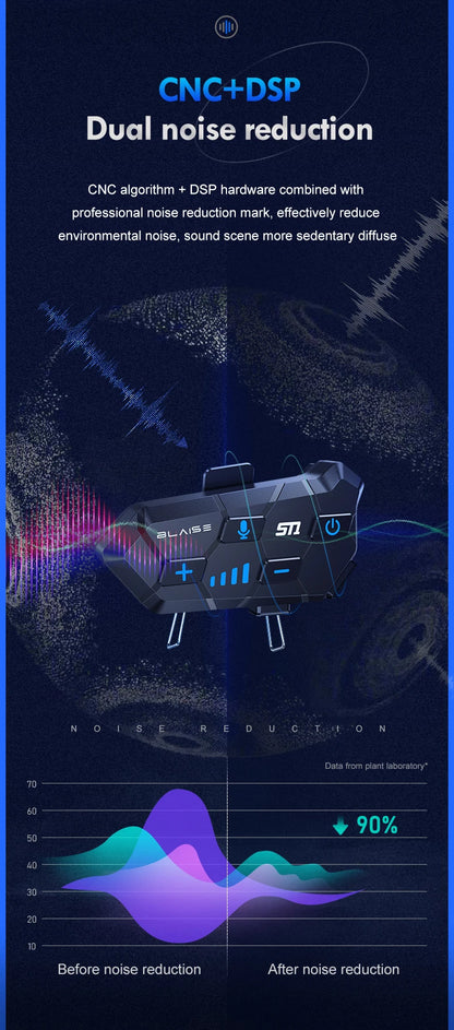 Y10 Motorcycle Helmet Bluetooth Headset 2000Mah Super Long Standby Wireless Hands-free Waterproof Motorbike Earphone