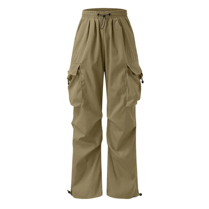 Cargo Pants For Men Baggy Long Pants,Men'S Parachute Cargo Pants Lightweight Pants Drawstring Loose Fit Hiking Casual Pants