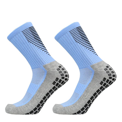 Sports 2025 and New Football Socks Women Men New Socks Non-slip Silicone Bottom Soccer Basketball Grip Socks
