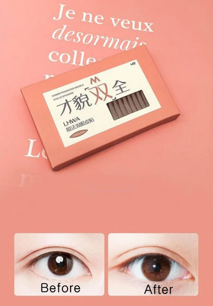 LHWA Invisible Eyelid Stickers Strong Adhesive Double Eyelid  Fold Eye Tape Paste For Big Eyes Makeup Beauty Cosmetic Tool