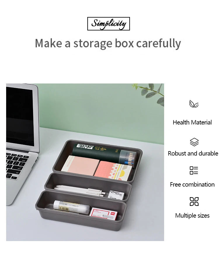 8pcs/set Adjustable Drawer Organizer Box Trays Make Up Cosmetics Sundries Divider Holder Kitchen Bathroom Closet Jewellery Box