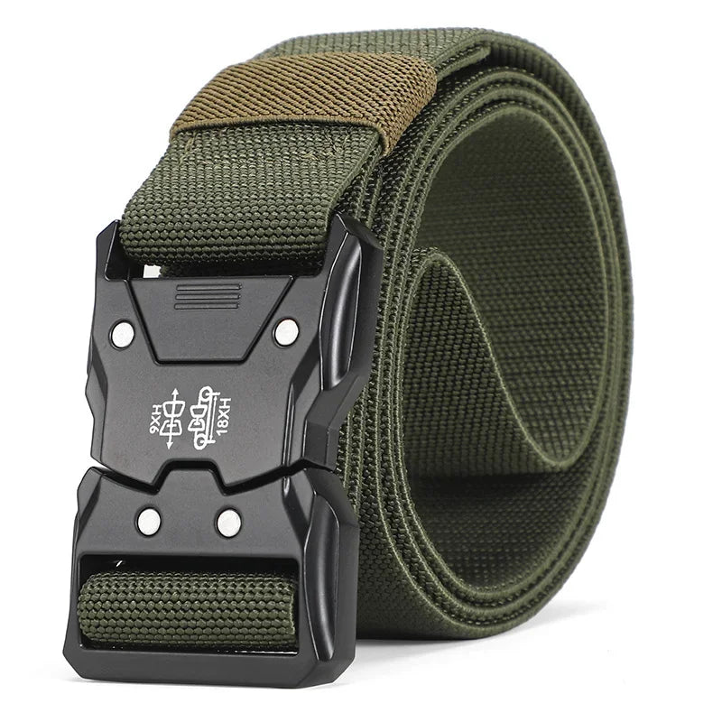 Tactical Belt Quick Release Elastic Belt Casual Tooling Training Belt Men's Trousers Belt