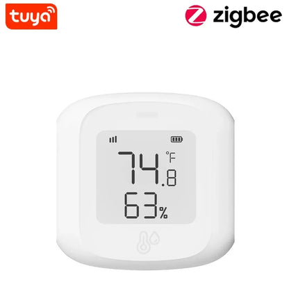 Smart WiFi/Zigbee Temperature and Humidity Sensor Indoor Hygrometer Thermometer with LCD Display Support Home Assistant Zigbee2m