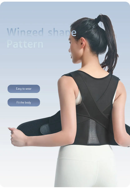 AOLIKES Back Brace Posture Corrector for Men and Women - Adjustable Posture Back Brace for Upper and Lower Back Pain Relief