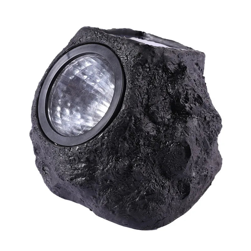 LED Solar Energy Warm Light  Outdoor Garden Lawn Decoration Waterproof Lighting Garden Spotlight Solar Simulation Stone Light