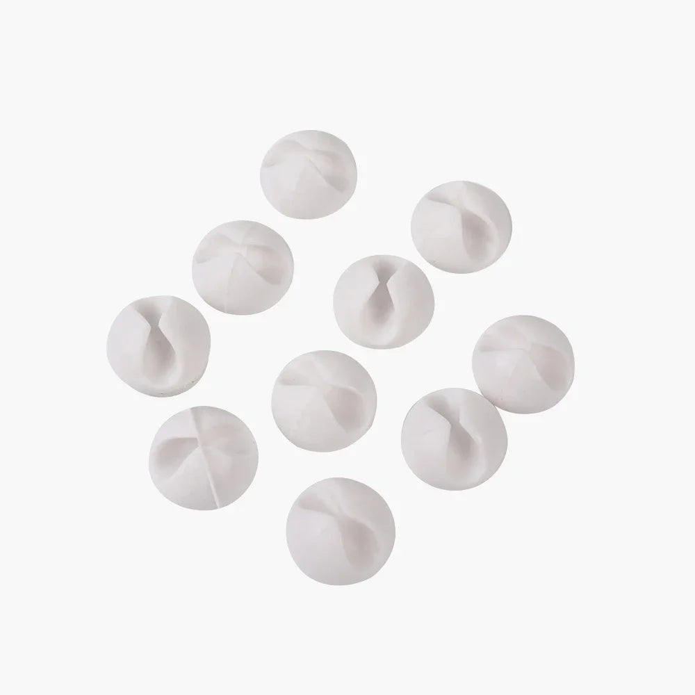 100-1PCS Desktop Wall Cable Clips Wire Management Self-Adhesive Cord Organizers Holder Clamp for USB Network Headphone Cables