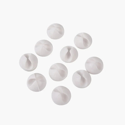 100-1PCS Desktop Wall Cable Clips Wire Management Self-Adhesive Cord Organizers Holder Clamp for USB Network Headphone Cables