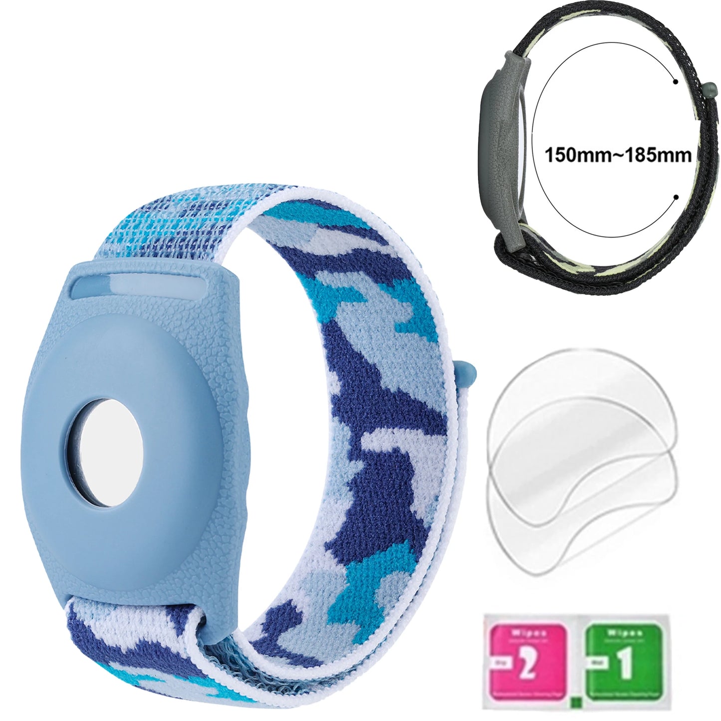 Silicone Steel Clip Compatible with Apple AirTag - Protective Silicone Clip for Tracker Protect Keychain Silicone Cover