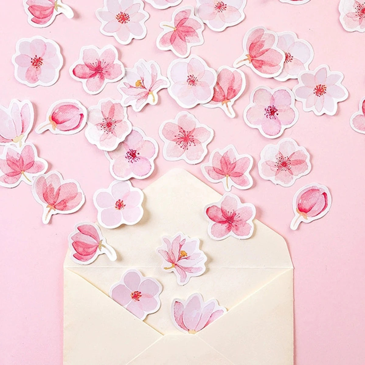 Cherry Blossoms Planner Flower Diary Deco Paper Small Kawaii Stickers Stationary Scrapbooking Journal