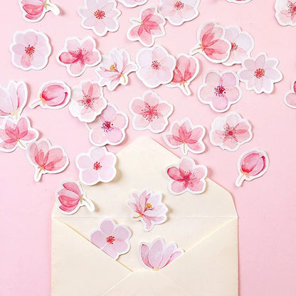 Cherry Blossoms Planner Flower Diary Deco Paper Small Kawaii Stickers Stationary Scrapbooking Journal