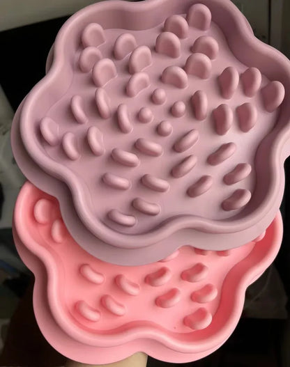 Pet Products Mat For Dogs Cats Slow Food Bowls With Suction Cup Feeding Food Silicone Lick Pad Dog Slow Feeders Treat Dispensing