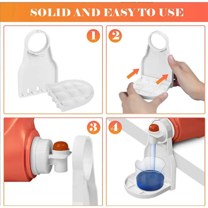 Laundry Detergent Cup Holder Prevents Dripping On a Foldable Stand Laundry Detergent Holder