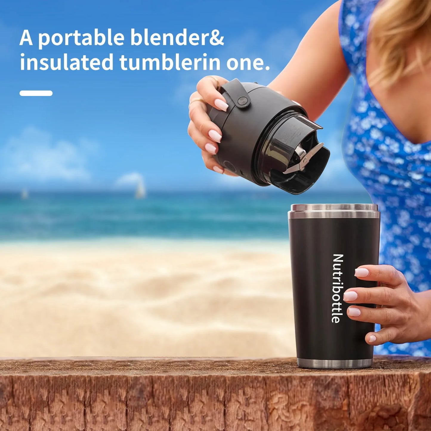 Portable Home Blender, Electric Cordless Juicer, Thermos Cup, Multifunctional Charging Wall Breaker.
