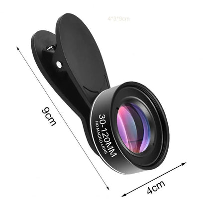 Smartphone Macro Lens Kit for Capturing Intricate Details Wide Aperture Macro Lens with Clip Storage Bag Phone Camera Accessory
