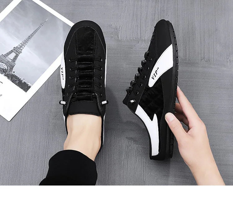 Half Slipper for Men Classic Summer Casual Shoes Men's Flat Shoe Slippers Concise Men Sneakers