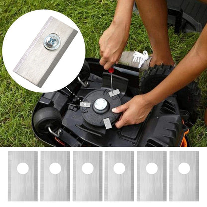 60-18set Lawn Mower Cutting Blade Set Single Hole Lawn Mower Blade Robotic Lawn Mowers Replacement for Worx Landroid Lawn Mowers