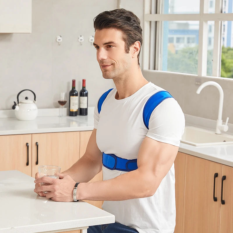 Posture Corrector Adjustable Upper Back Brace Breathable Back Support Straightener for Neck Shoulder Clavicle Lumbar Pain Relief