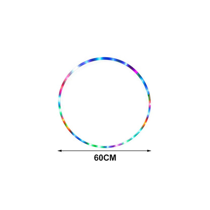 CrossFit Folding Exercise Circle Fitness Equipment LED Colour Fitness Circle Performing Arts Abdominal Weight Loss Light Fitness