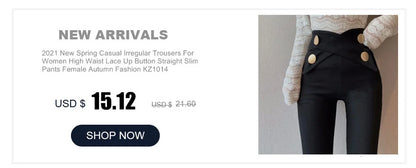 Palazzo Pants Women's Pants Imitation Leather Trousers 2023 New Autumn And Winter Pu Pencil High Faux pants