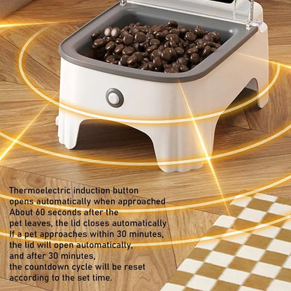 Smart Pet Feeder Automatic Pet Dispenser Sensor Timed Cat Feeder Dog Slow Food Dry Wet Feeding Machine Cat Dog Bowl