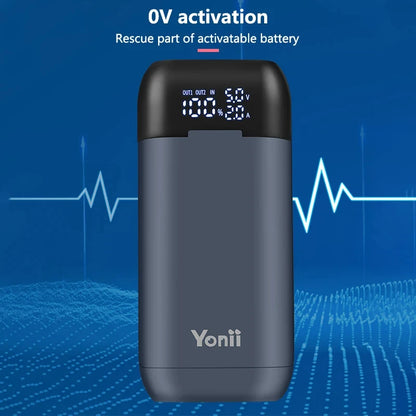 Battery Charger Case 18650 21700 20700 Rechargable Lithium Li-ion Batteries DIY Power Bank Portable Charger QC3.0 Fast Charging