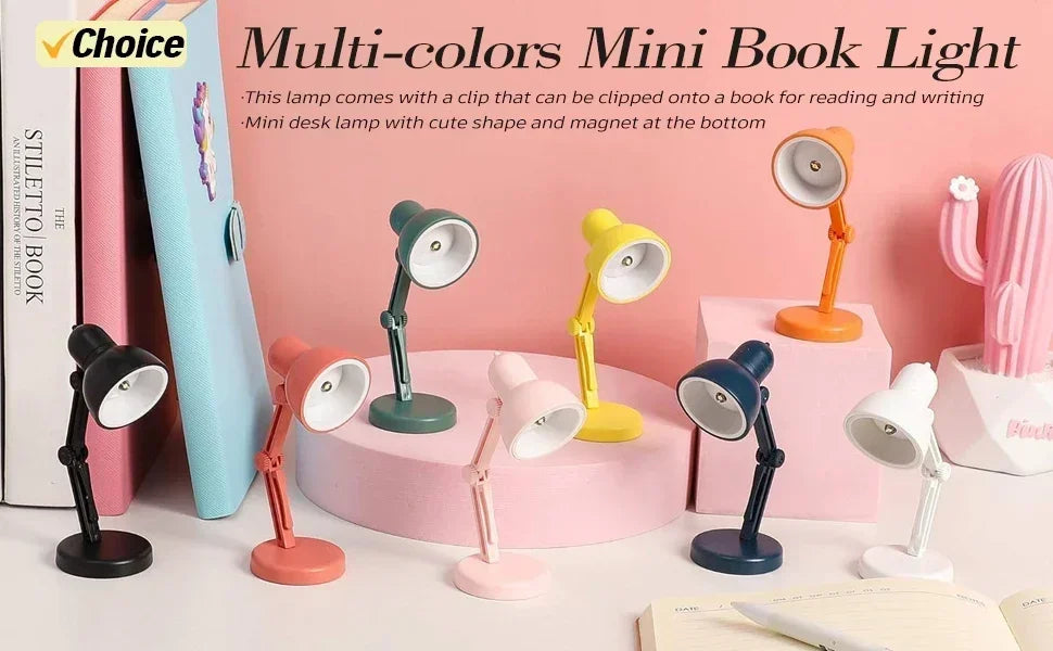 LED USB Rechargeable Book Light Reading Light Eye Protection Night Light Portable Clip Desk Light Bookmark Read Light Night Lamp