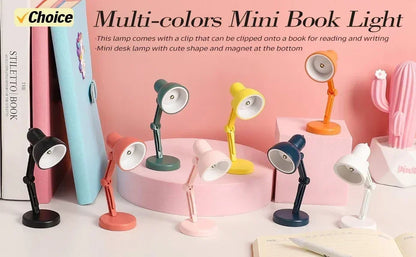 LED USB Rechargeable Book Light Reading Light Eye Protection Night Light Portable Clip Desk Light Bookmark Read Light Night Lamp