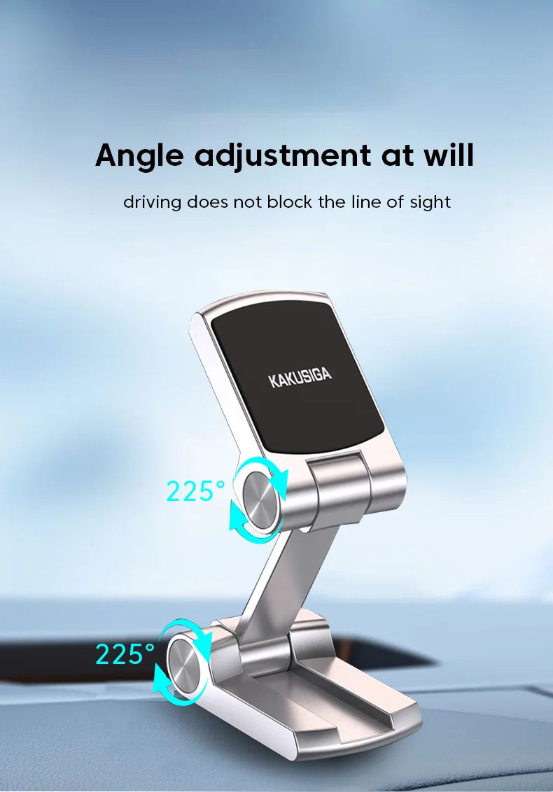 Magnetic Car Phone Holder Foldable 225° Rotation Magnet Phone Mount for iPhone Xiaomi in Car Mobile Cell Phone Holder Stand