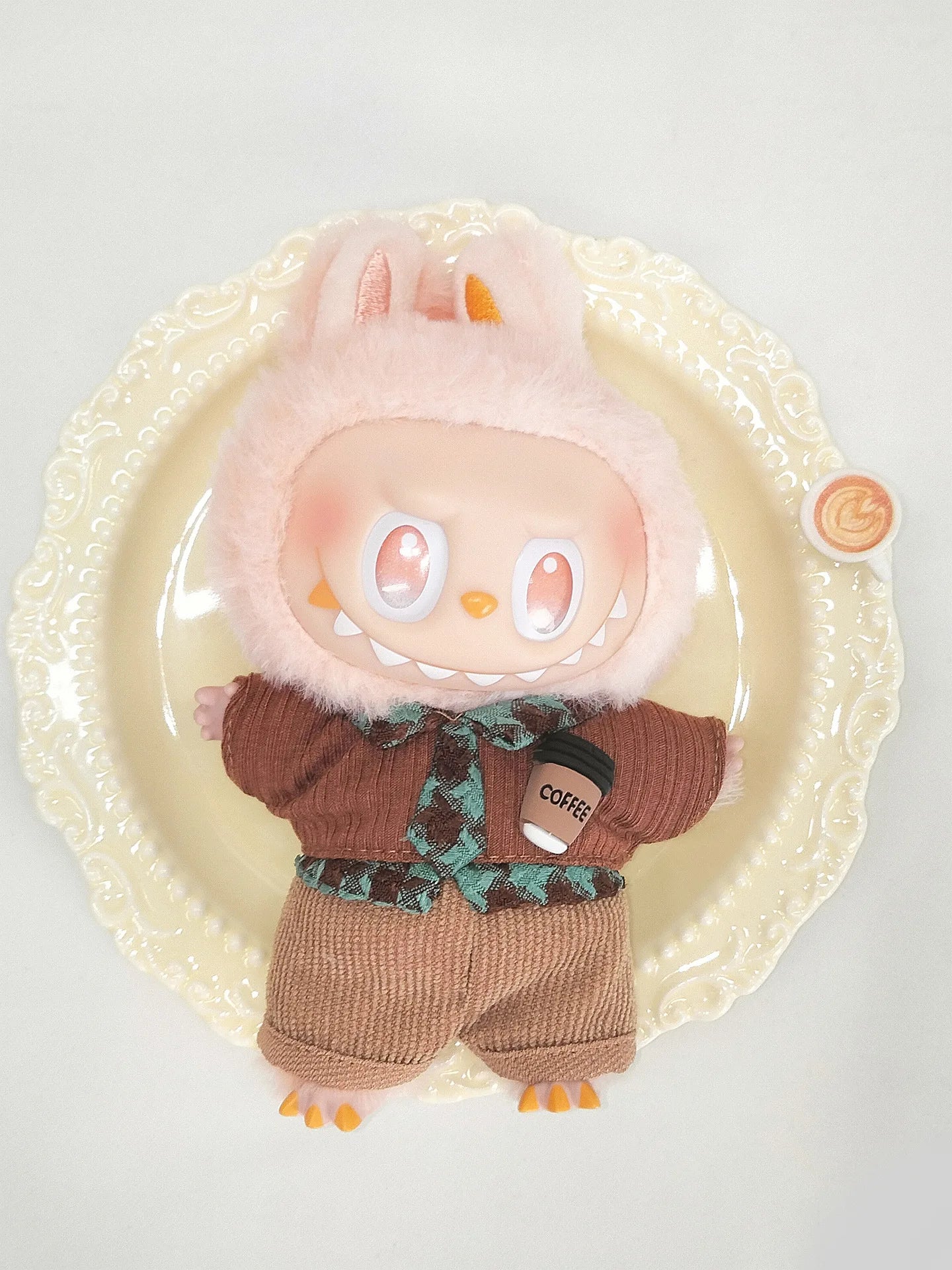 Labubu's Third-generation Baby Clothes, Labubu 3.0 Baby Clothes, Sitting Party Clothes, Blind Box Clothes, 17cm