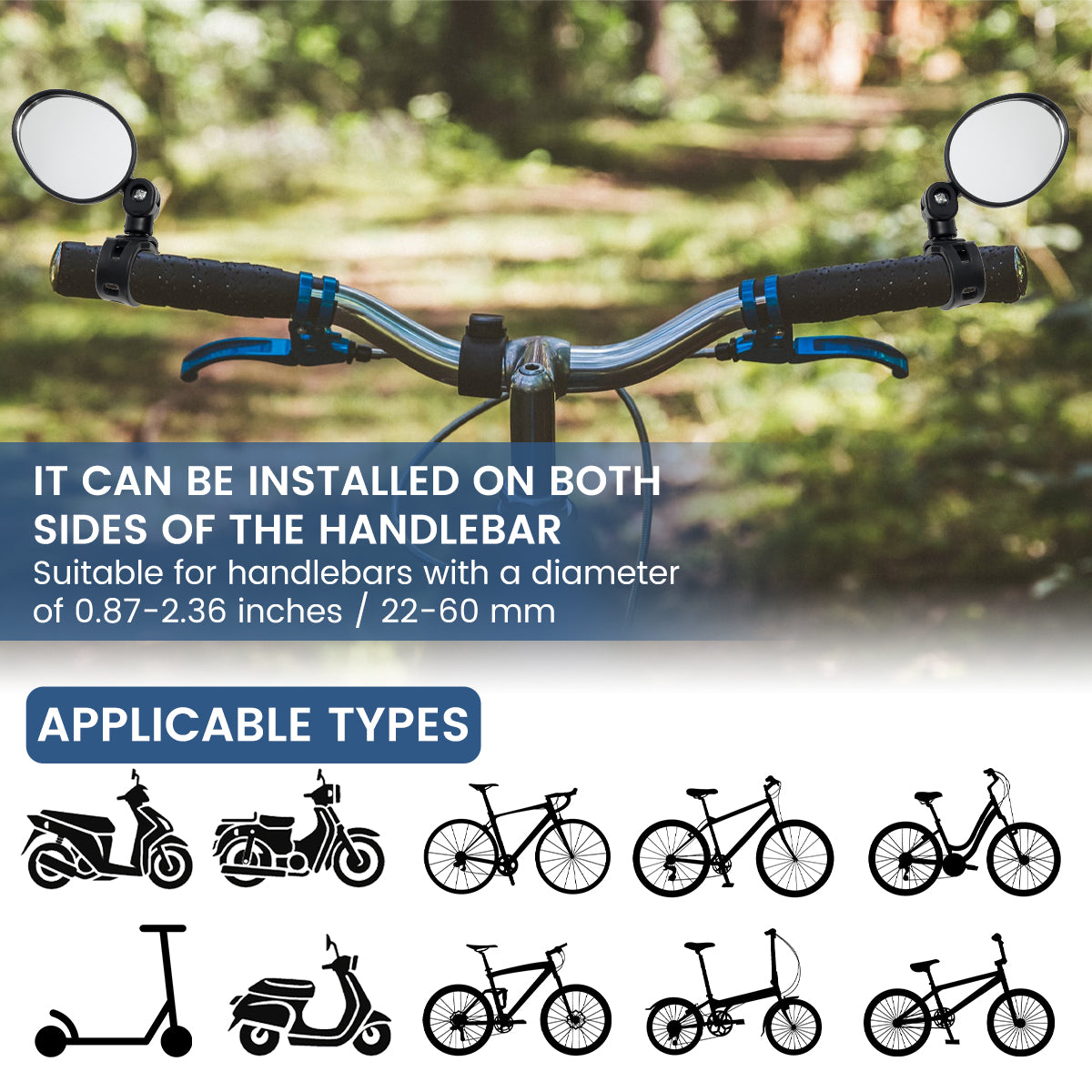 2Pcs Car Rearview Mirrors 360° Blind Spot Mirror Adjustable Rotatable Convex Wide-angle Clear Rearview Safety Mirror Accessories