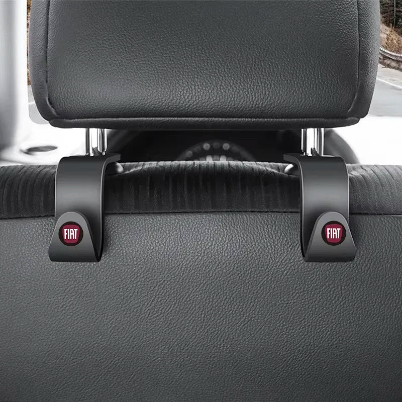 Car Seat Back Hooks Vehicle Clips Durable Hanger For FIAT 500 Grande Stilo Freemont Punto Astra Bravo Ducato Centoventi Fiorino