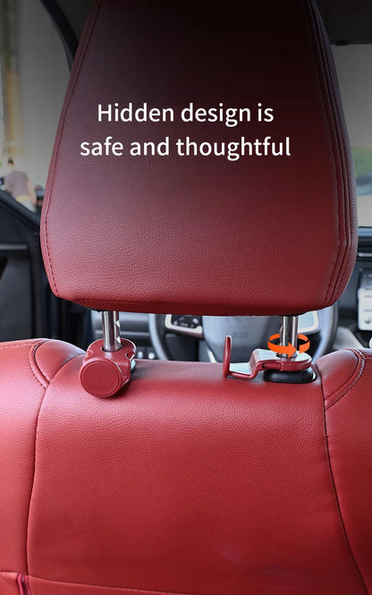 2pcs Universal Auto Seat Headrest Hooks Storage Hanger ABS Car Hook Vehicle Back Seat Organizer Holder Car Interior Accessories