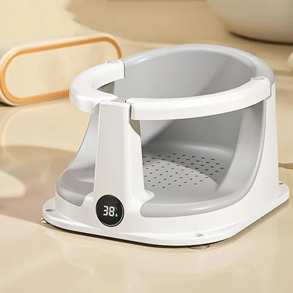 Bath Seats For Babies Sitting Up Baby Bath Tub Seat With Temperature Sensor Children Safety Shower Assistance Supplies For Home