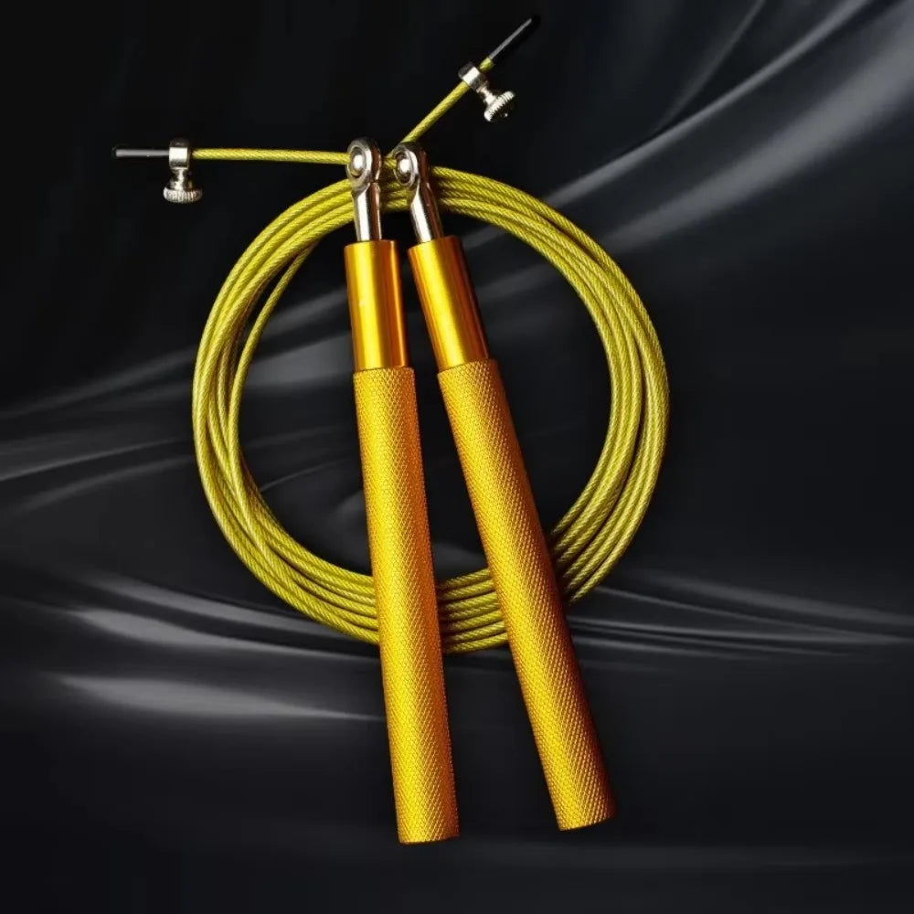 3 Meters Speed Skipping Rope Adjustable 360° Swivel Ball Bearing Boxing Skipping Rope Steel Wire Aluminum Alloy