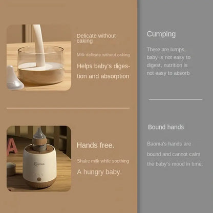 Convenient Milk Powder Blender Electric Silent Baby Formula Maker USB Smart Intelligent Baby Milk Shaking Machine Device