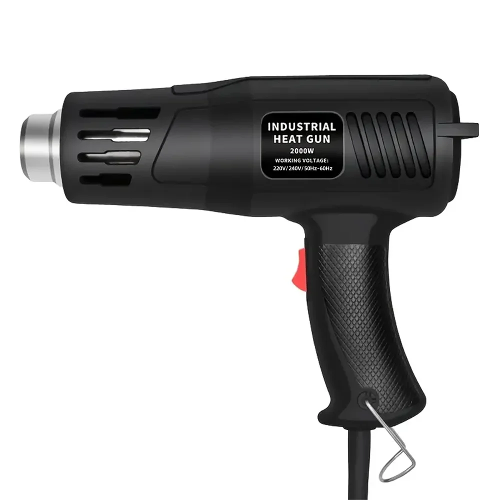 2000W Hot Air Gun High Power Temperature Regulating Industrial Electric Heat Gun Automobile Film Baking Gun Tool