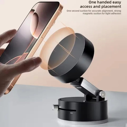 Magnetic Phone Holder for Car Mount Mobile Phone Holder Stable Anti-Shake Vacuum Adsorption Ultra Stable Suction Cup Bracket