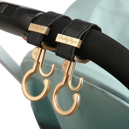 2pcs/pair Baby Strollers Hook Double Hook Organiser Hangers with 360 Rotation for Bags Diaper Milk Bottle & Accessories A2UB