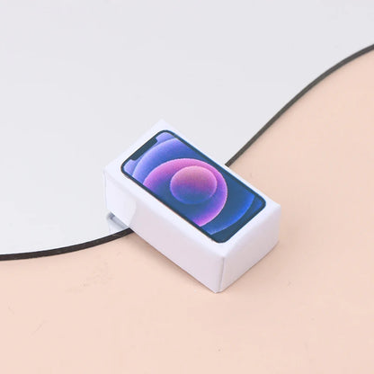 1:12 Scale Miniature Dollhouse Mobile Phone Model for Doll House Decoration