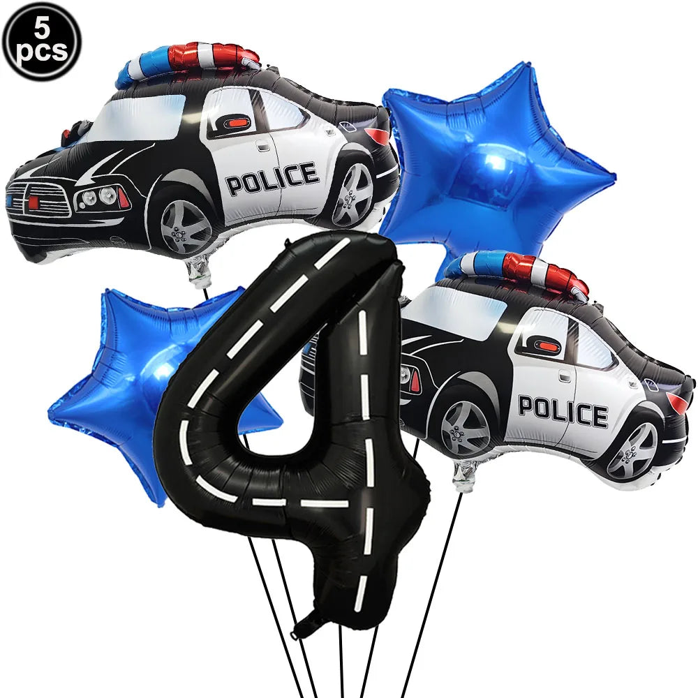 Police Party Birthday Decorations Tableware Police Party Plates Napkins Party Supplies Police Officer Theme Birthday Party Decor