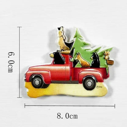 Europe France Lyon Strasbourg Marseille Resin 3D Fridge Magnets Tourism Souvenir Refrigerator Sticker