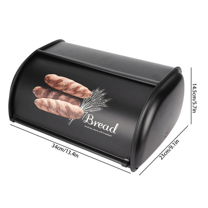 Bread Bin Bread Holder Bread Storage Box Large Capacity Stainless Steel Bread Box Holder Bin Container Kitchen Storage Organizer