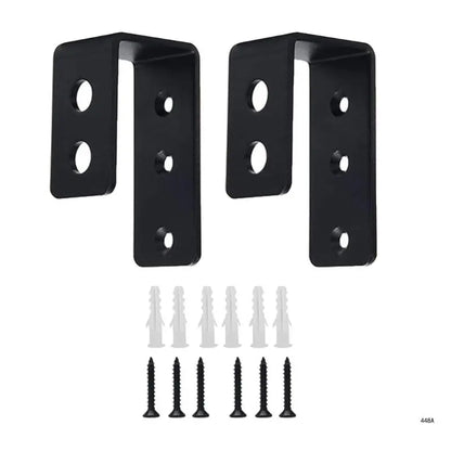 Door Barricades Clamps Brackets Set Us-Shaped Bar Security Door Locks Supports for Home Barn Shed Garage Gate Door