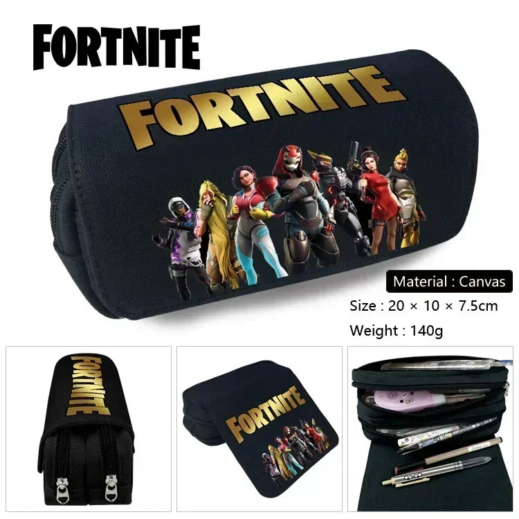 Fortnite Pencil Bag Pencil Case Large Capacity Waterproof Handheld Pencil Pouch Office Stationary