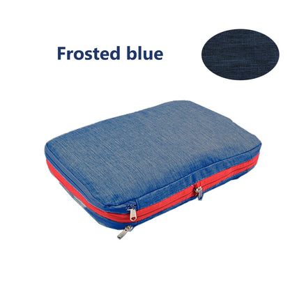 Nylon Double Layer Portable Compression Packing Cubes For Large Travel Suitcase Organizer ,Waterproof ,For Travelling