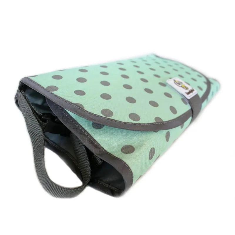 3-in-1 Portable Diaper Changing Pad Clutch with Barrier Foldable Clean Hands Changing Station Soft Flexible Travel Mat